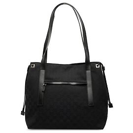 Schwarzer Gucci GG Canvas Tote Schwarz