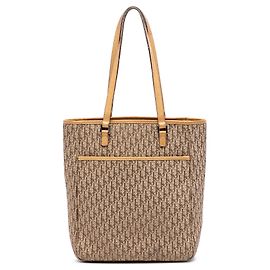 Beige Dior Diorissimo Trotter Canvas Tote Beige