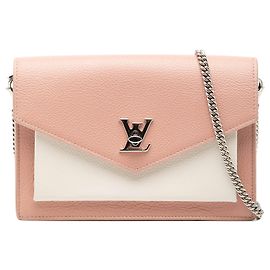 Borsa a tracolla MyLockMe in pelle bicolore rosa Louis Vuitton Rosa