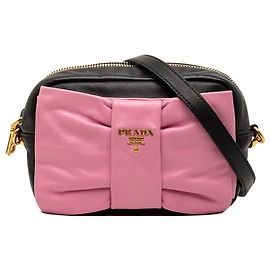 Borsa a tracolla Prada Nappa Fiocco nera Nero