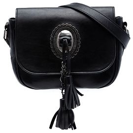 Borsa a tracolla Kim in pelle di vitello nera Saint Laurent Nero