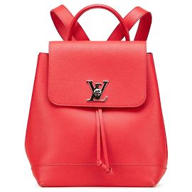 Red Louis Vuitton Taurillon Lockme Backpack Red
