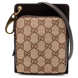 Gucci GG Canvas Umhängetasche braun Braun