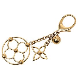 Gold Louis Vuitton Gold Plated Bloomy Bag Key Chain Golden