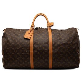 Borsa da viaggio marrone Louis Vuitton Monogram Keepall 60 Marrone