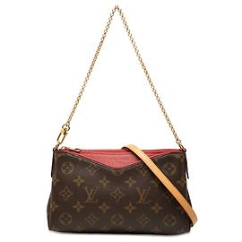 Pochette sac à main Louis Vuitton Monogram Pallas marron Marron