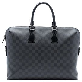 Black Louis Vuitton Damier Graphite Porte Documents Jour Business Bag Black