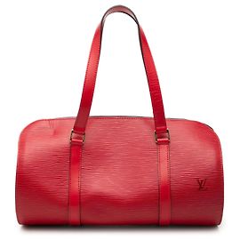 Bolso Louis Vuitton Epi Soufflot rojo Roja