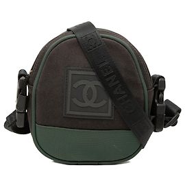 Borsa a tracolla Chanel Sport Line CC Nylon marrone Marrone