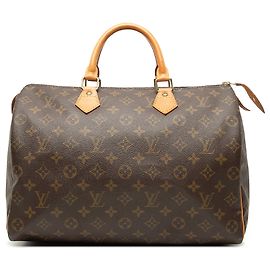 Borsa Boston Louis Vuitton Monogram Speedy 35 marrone Marrone