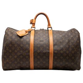 Borsa da viaggio Louis Vuitton Monogram Keepall 55 marrone Marrone