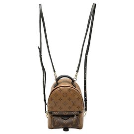 Brown Louis Vuitton Monogram Reverse Mini Palm Springs Backpack Brown