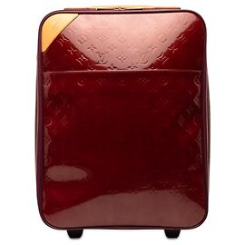 Borsa da viaggio Louis Vuitton Monogram Vernis Pegase 45 rossa Rosso