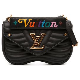 Borsa Louis Vuitton New Wave Chain Bag PM nera Nero