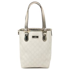 White Gucci GG Supreme Tote White