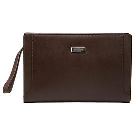 Clutch de couro marrom Burberry Marrom