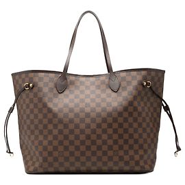 Bolsa Tote Neverfull GM em Damier Ebene marrom Louis Vuitton Marrom