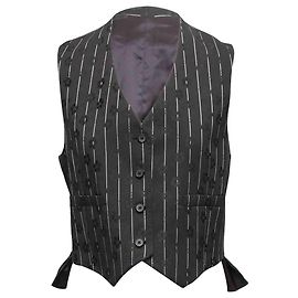 Autre Marque Chaleco de raya diplomática blanco y negro McQ Alexander McQueen Talla IT 42 Negro