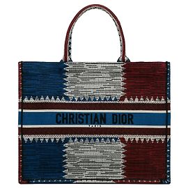 Book Tote Dior Large French Flag Blu Blu