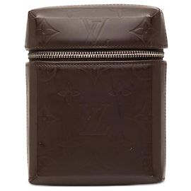 Pochette de cinto Louis Vuitton Monogram Glace marrom Marrom