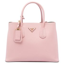 Bolsa Double Saffiano Medium rosa da Prada Rosa