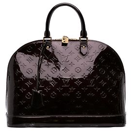 Sac à main Louis Vuitton Monogram Vernis Alma GM Violet Violet