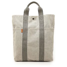 Bolsa Tote Cabas Toile Hermès Bege Bege