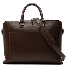 Borsa Business Louis Vuitton Epi Brooks Marrone Marrone