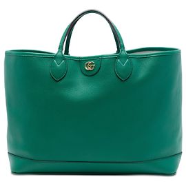 Grüner Gucci Ophidia Medium Kalbsleder Tote Satchel Grün
