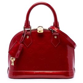 Bolso Louis Vuitton Monogram Vernis Alma BB Rojo Roja