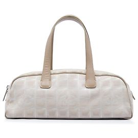 Chanel New Travel Line Nylon Handtasche beige Beige