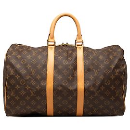 Borsa da viaggio Louis Vuitton Monogram Keepall 45 marrone Marrone