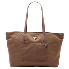 Tote Prada Tessuto com bolso marrom Marrom