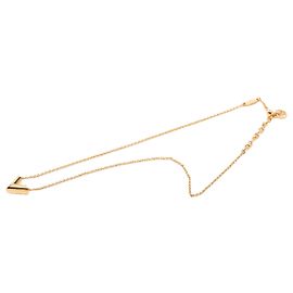 Collier pendentif Essential V en plaqué or doré Louis Vuitton Doré