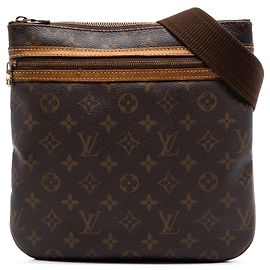 Louis Vuitton Monogram Bosphore Umhängetasche braun Braun