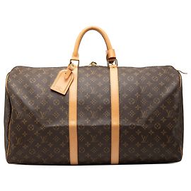 Borsa da viaggio Louis Vuitton Monogram Keepall 55 marrone Marrone
