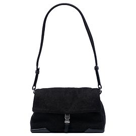 Borsa a tracolla in lana nera Prada Sports Line Nero