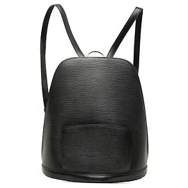 Black Louis Vuitton Epi Gobelins Backpack Black
