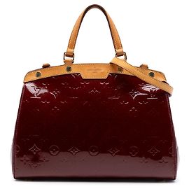 Bolso Louis Vuitton Monogram Vernis Brea MM rojo Roja