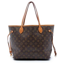 Sac cabas Louis Vuitton Monogram Neverfull MM marron Marron