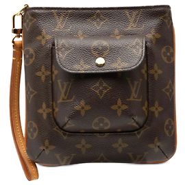 Clutch Louis Vuitton Monogram Partition marrom Marrom