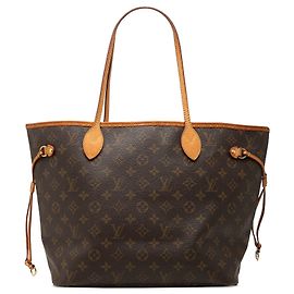 Sac cabas Louis Vuitton Monogram Neverfull MM marron Marron