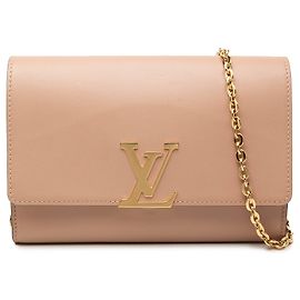 Borsa a tracolla Louis Vuitton Louise Chain GM Tan Cammello