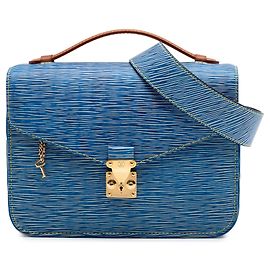 Pochette Metis in Epi Denim e Reverse Monogram blu Louis Vuitton Blu