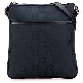Bolsa transversal em canvas Anagram azul LOEWE Azul