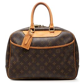 Brown Louis Vuitton Monogram Deauville Handbag Brown