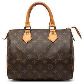 Sac Boston Louis Vuitton Monogram Speedy 25 marron Marron