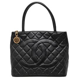 Tote Chanel Caviar Medallion noir Noir