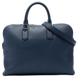 Maletín de Negocios Louis Vuitton Taurillon Azul Azul