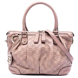 Bolsa de mão marrom Gucci Guccissima Sukey Marrom